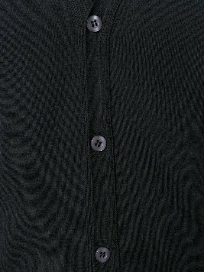 John Smedley V-neck cardigan Zwart