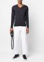 John Smedley Trui met V-hals Grijs - Thumbnail 2