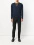 John Smedley vest met V-hals Blauw - Thumbnail 2