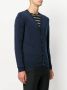 John Smedley vest met V-hals Blauw - Thumbnail 3