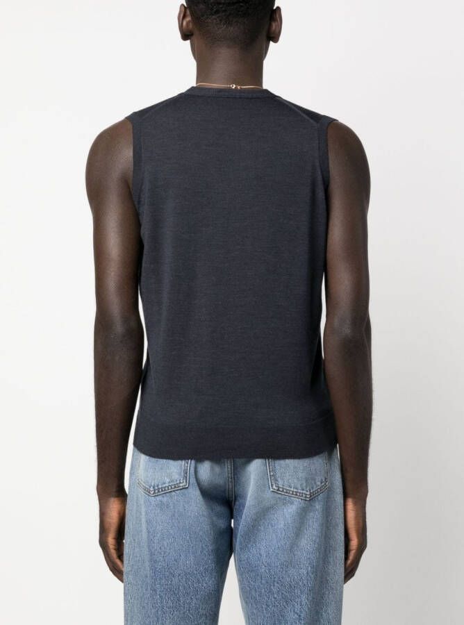 John Smedley Vest met V-hals Grijs