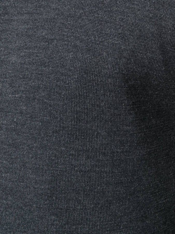 John Smedley zip-neck jumper Grijs