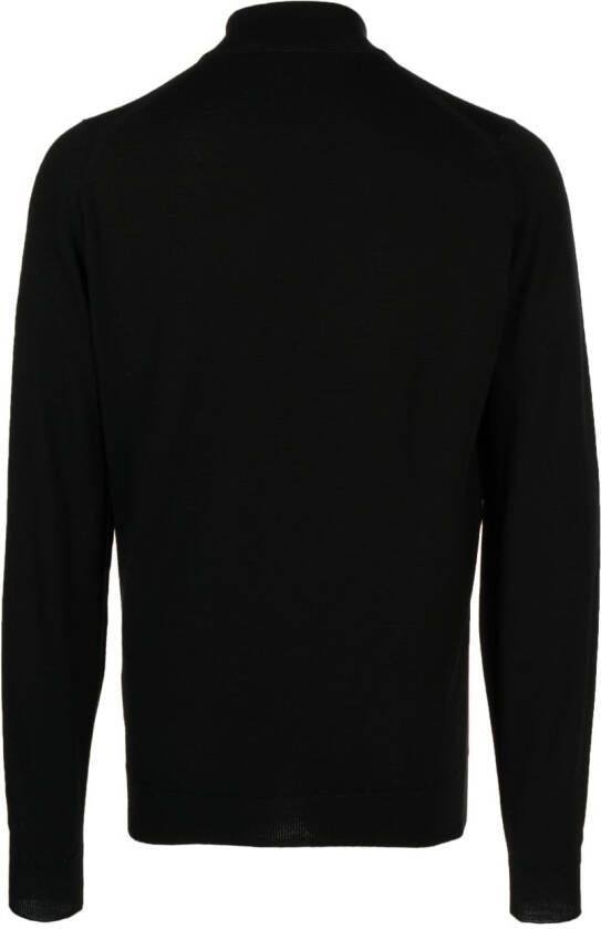 John Smedley Wollen sweater Zwart