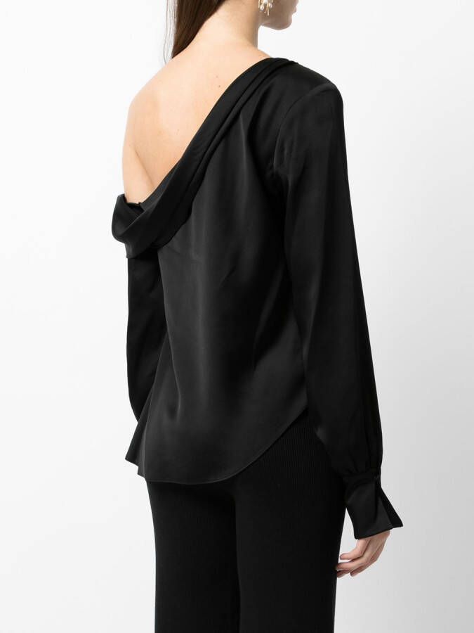 Simkhai Asymmetrische blouse Zwart