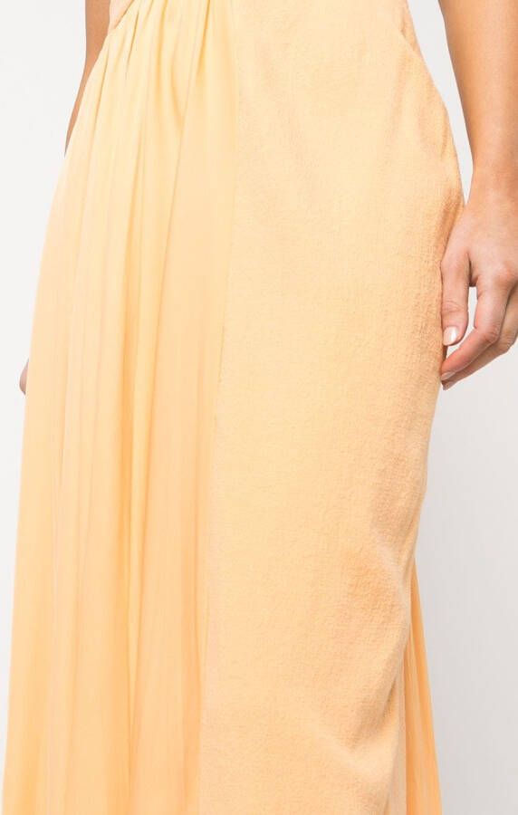 Simkhai Midi-jurk met textuur Oranje