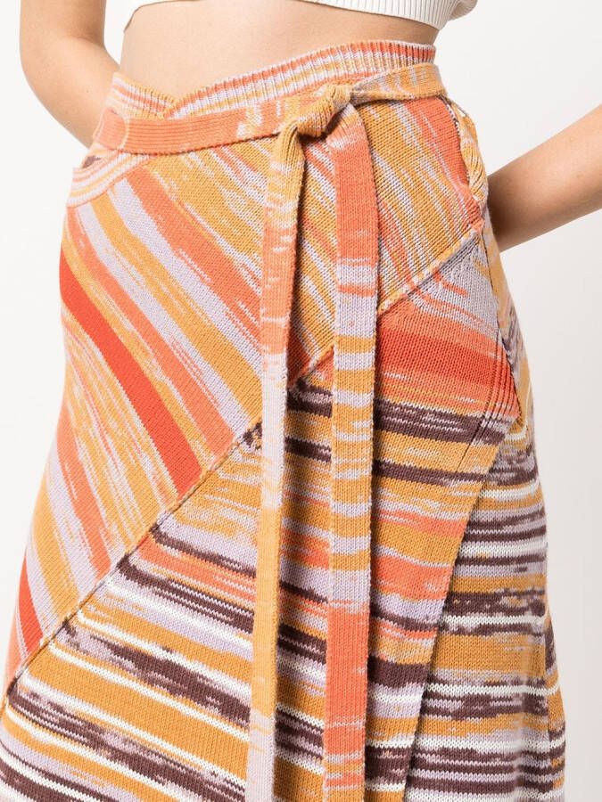 Simkhai Rok met tie-dye print Oranje