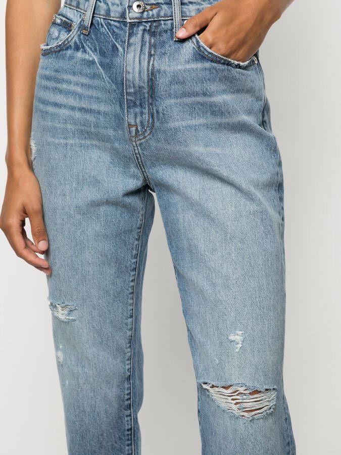 Simkhai Standard Cropped jeans Blauw