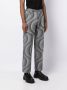 JORDANLUCA Plooibroek met geometrisch patroon Blauw - Thumbnail 3
