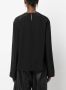 JOSEPH Blouse met gesmockte hals Zwart - Thumbnail 4