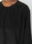 JOSEPH Blouse met gesmockte hals Zwart - Thumbnail 5