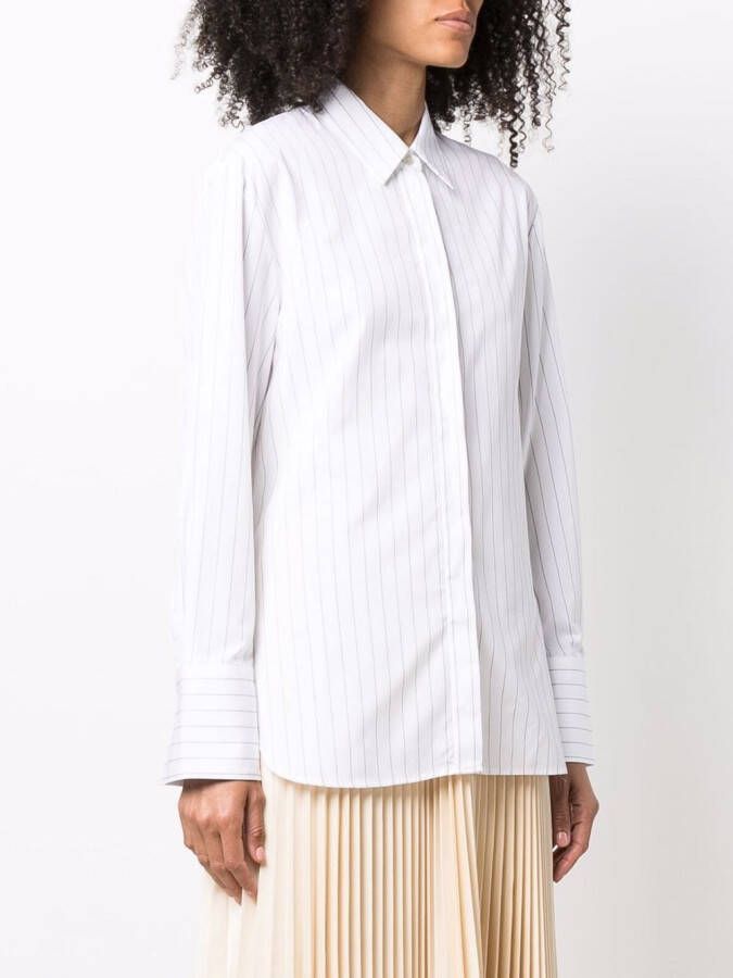 JOSEPH Blouse met krijtstreep Wit