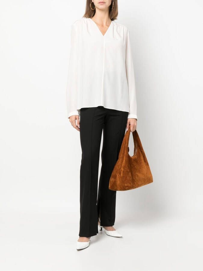 JOSEPH Blouse met V-hals Beige