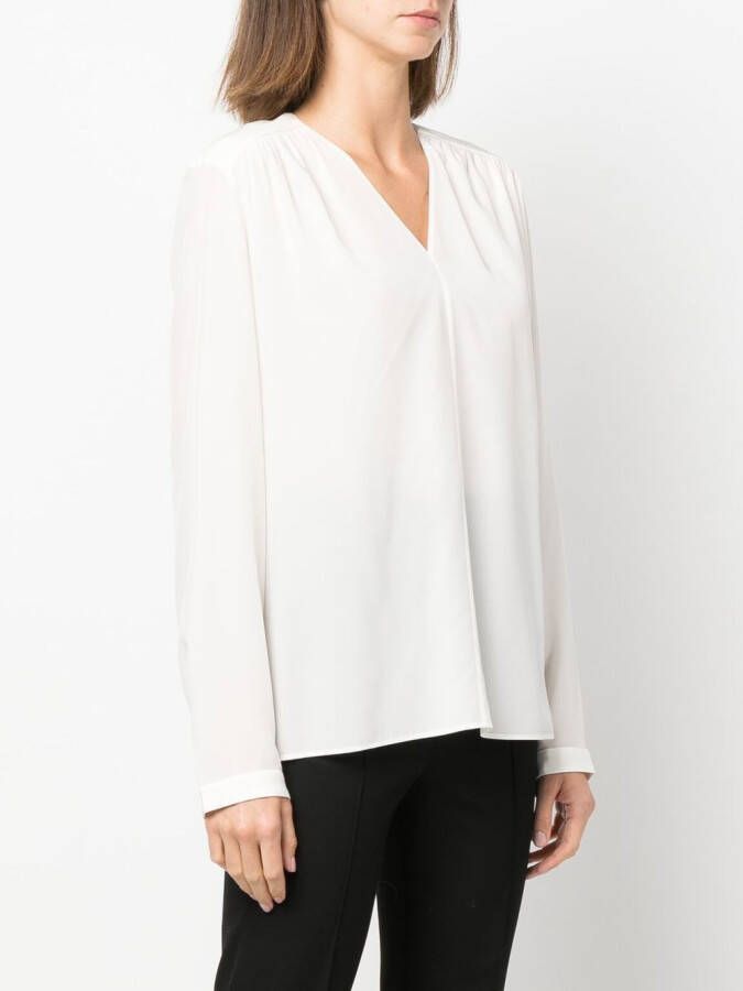 JOSEPH Blouse met V-hals Beige