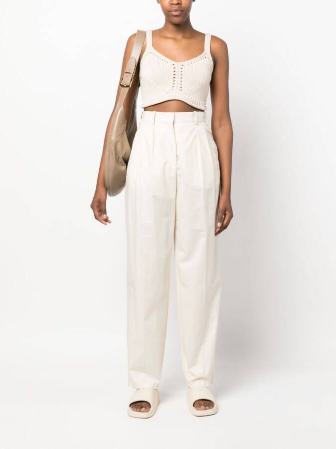 JOSEPH High waist broek Wit
