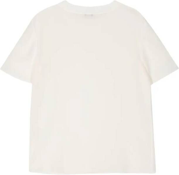 JOSEPH Rubin crêpe-de-chine zijden T-shirt Wit