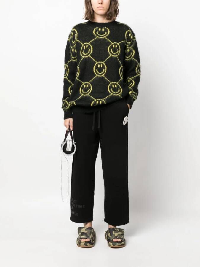 Joshua Sanders Intarsia trui Zwart