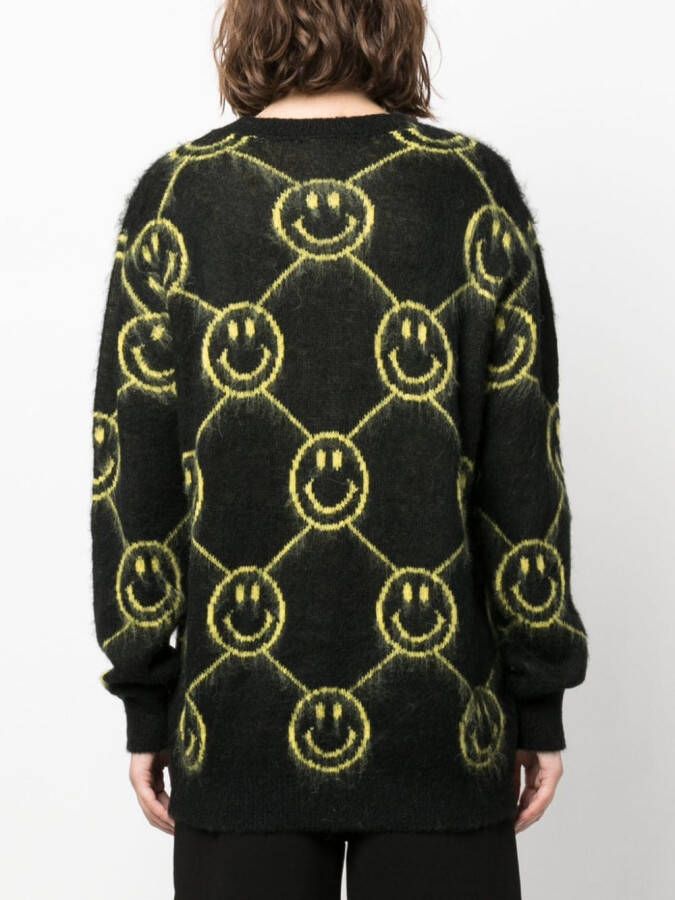 Joshua Sanders Intarsia trui Zwart