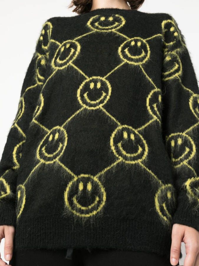 Joshua Sanders Intarsia trui Zwart