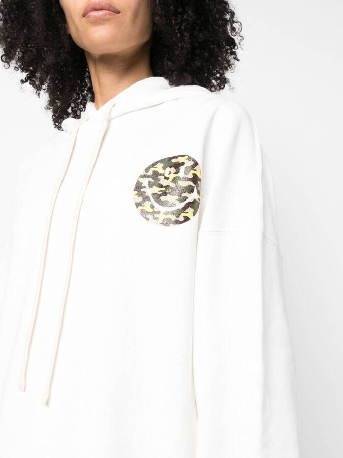 Joshua Sanders Hoodie met trekkoord Wit
