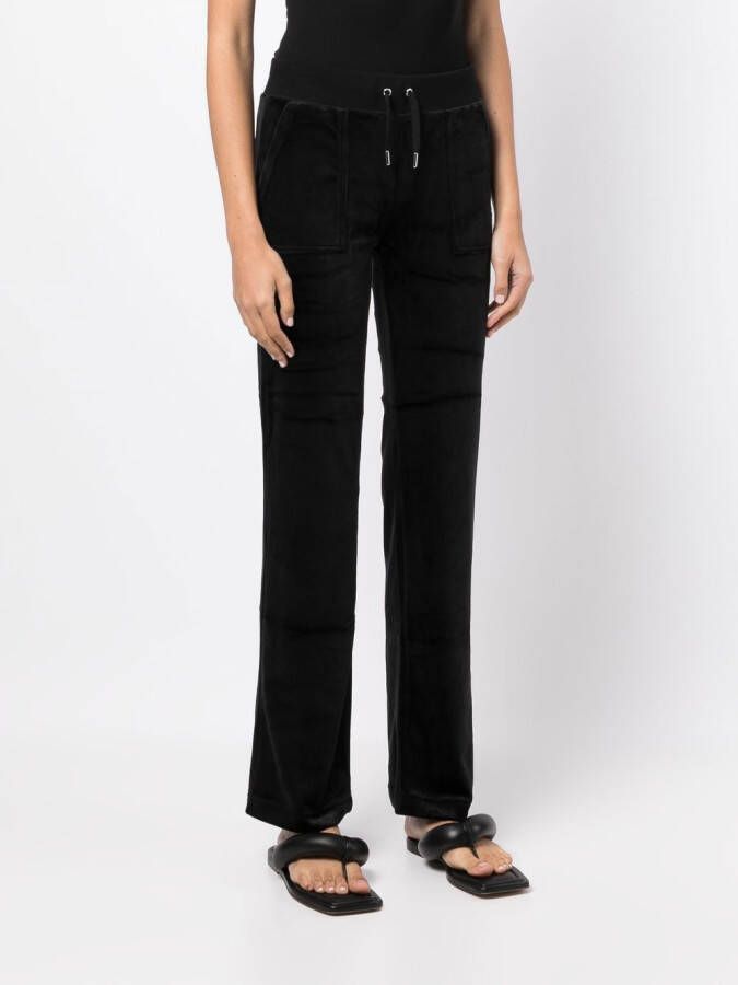 Juicy Couture Fluwelen joggingbroek Zwart