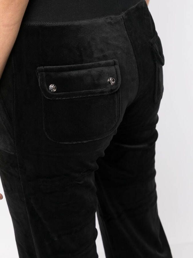 Juicy Couture Fluwelen joggingbroek Zwart