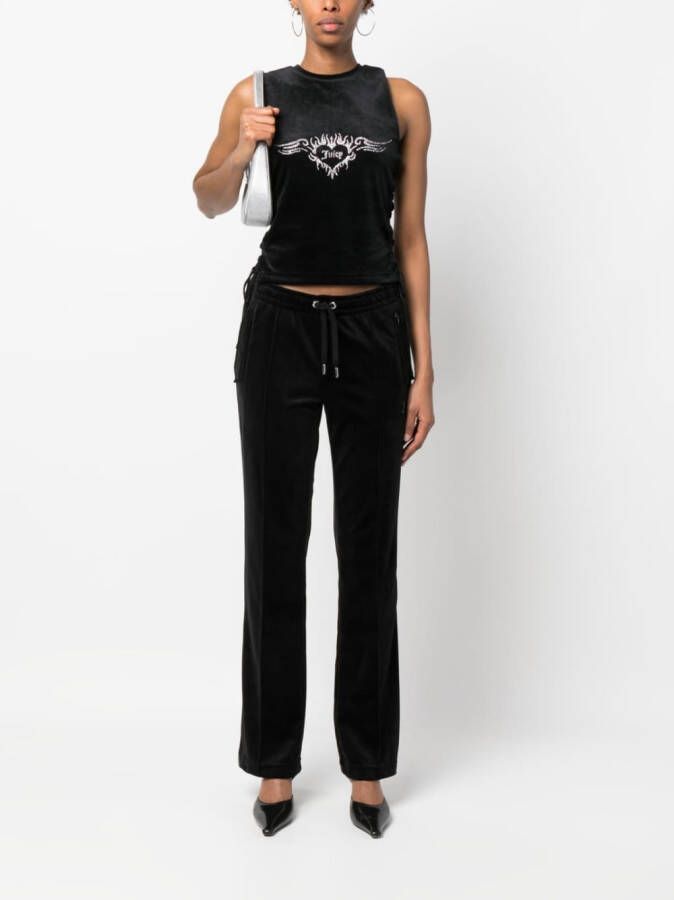 Juicy Couture Trainingsbroek verfraaid met stras Zwart