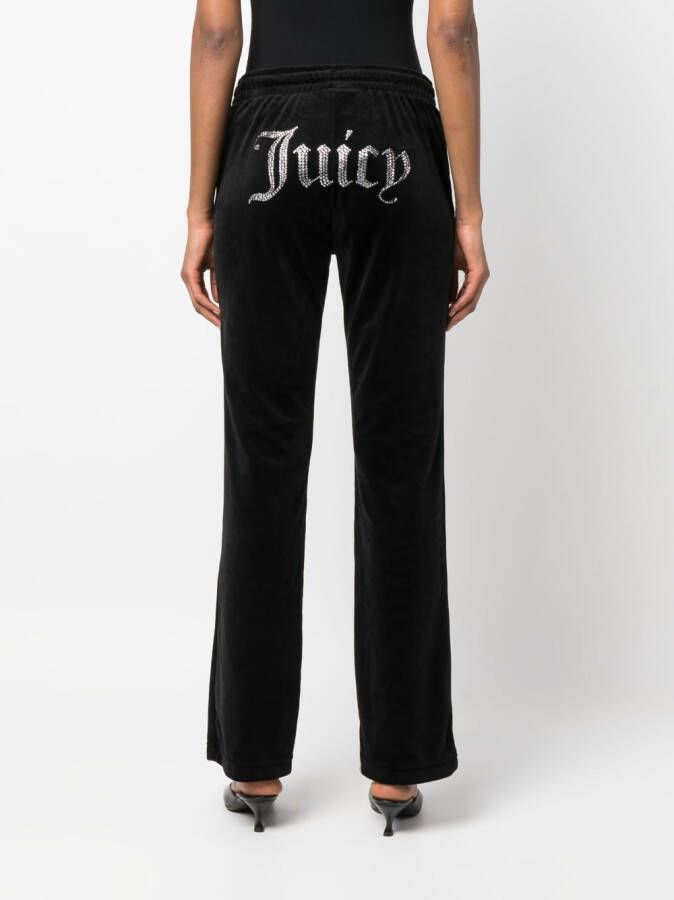 Juicy Couture Trainingsbroek verfraaid met stras Zwart