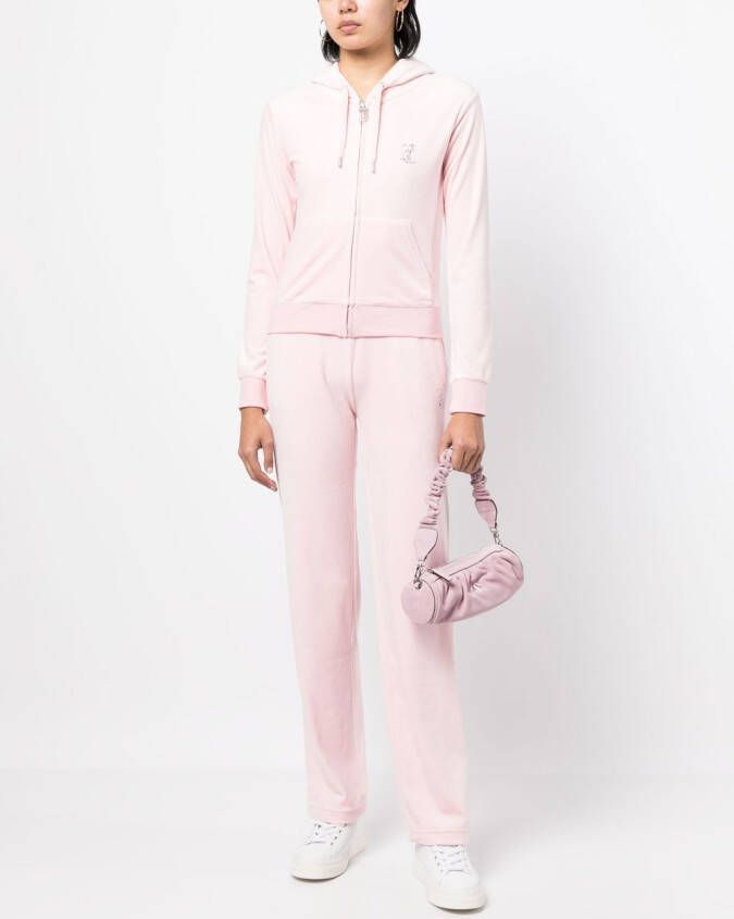 Juicy Couture Hoodie met rits Roze