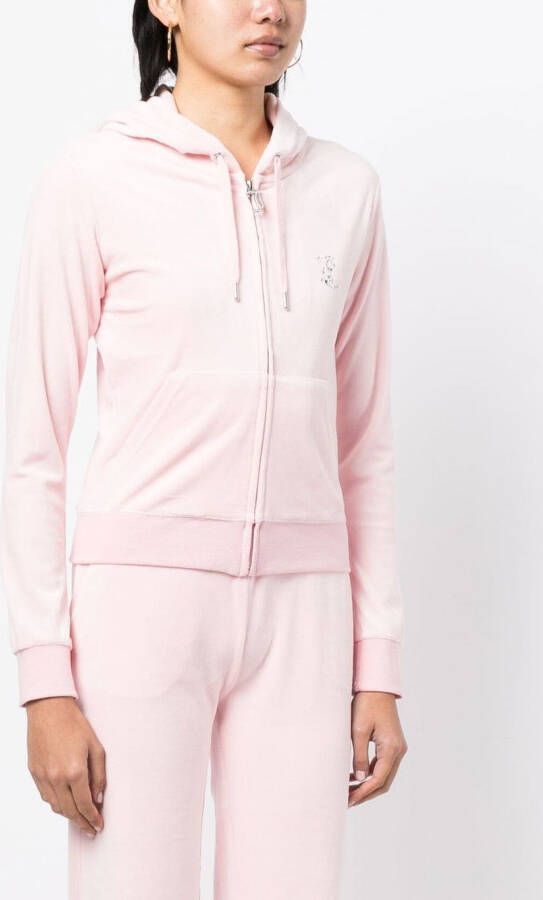 Juicy Couture Hoodie met rits Roze