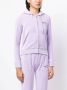 Juicy Couture Robertson fluwelen hoodie met rits Paars - Thumbnail 3