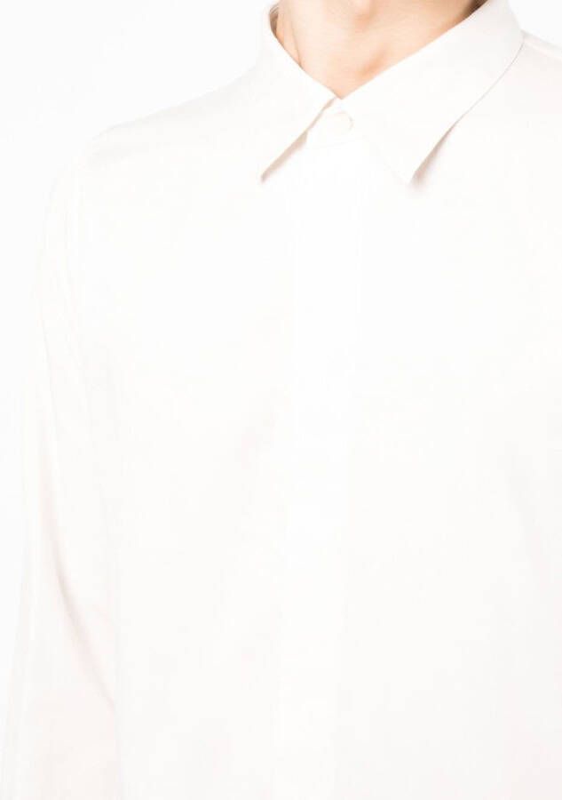 Julius Overhemd met verborgen sluiting Wit