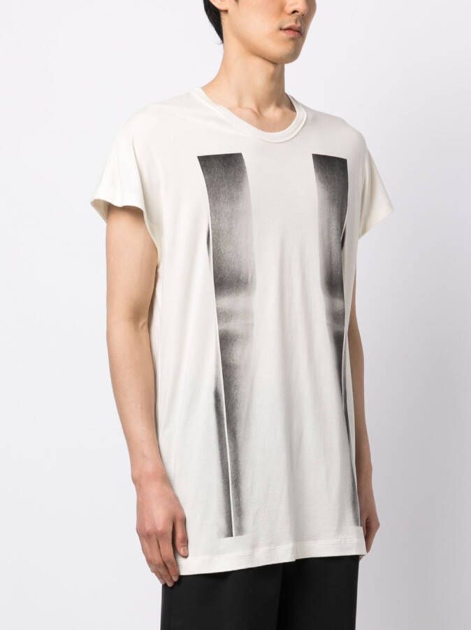 Julius T-shirt met print Wit