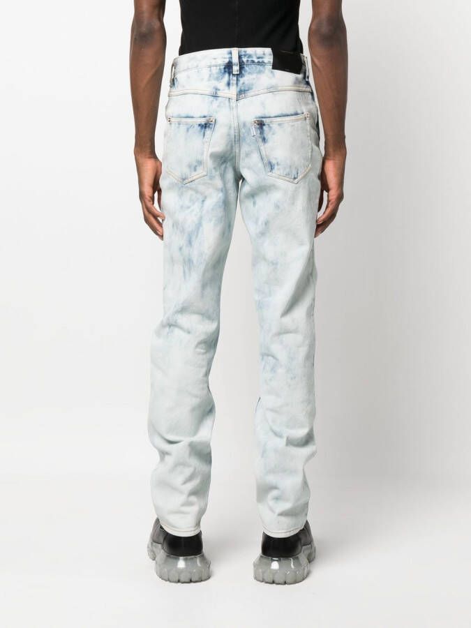 JUNTAE KIM straight-leg washed jeans Blauw
