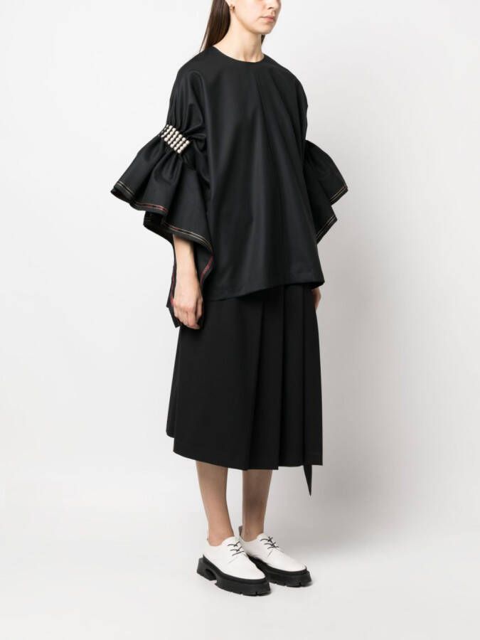 Junya Watanabe Wollen blouse Zwart