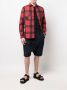 Junya Watanabe MAN Geruit overhemd Rood - Thumbnail 2