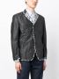 Junya Watanabe MAN Blazer met contrasterend stiksel Zwart - Thumbnail 3