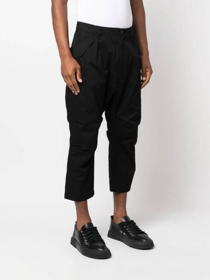Junya Watanabe MAN Cropped plooibroek Zwart