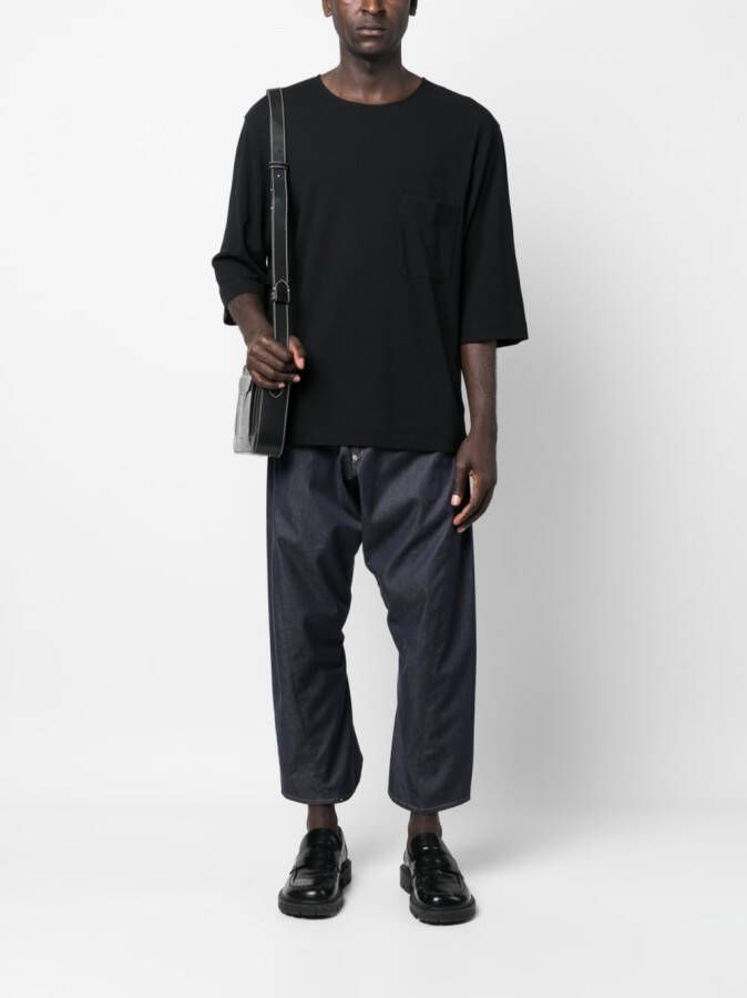Junya Watanabe MAN Jeans met verlaagd kruis Blauw