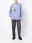 Junya Watanabe MAN Gestreept overhemd Blauw - Thumbnail 2