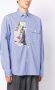 Junya Watanabe MAN Gestreept overhemd Blauw - Thumbnail 3