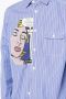 Junya Watanabe MAN Gestreept overhemd Blauw - Thumbnail 5