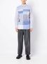 Junya Watanabe MAN Gestreept overhemd Blauw - Thumbnail 2