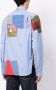 Junya Watanabe MAN Gestreept overhemd met patchwork Blauw - Thumbnail 4