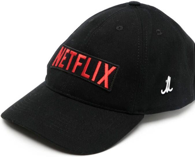 Junya Watanabe MAN Honkbalpet met logopatch Zwart