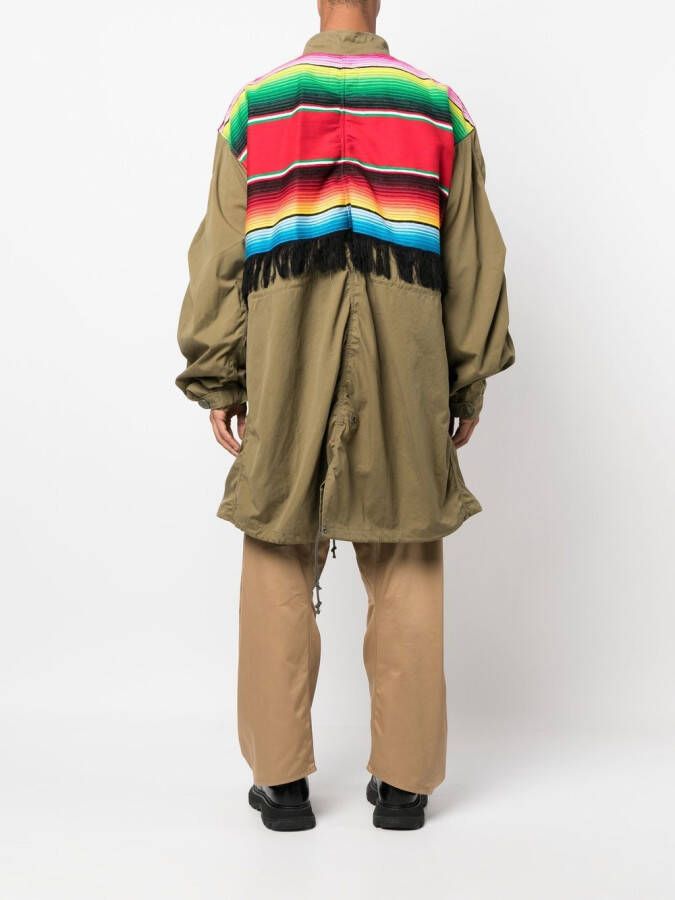 Junya Watanabe MAN Jas met vlakken Groen