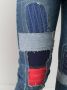 Junya Watanabe MAN Jeans met patchwork Blauw - Thumbnail 5