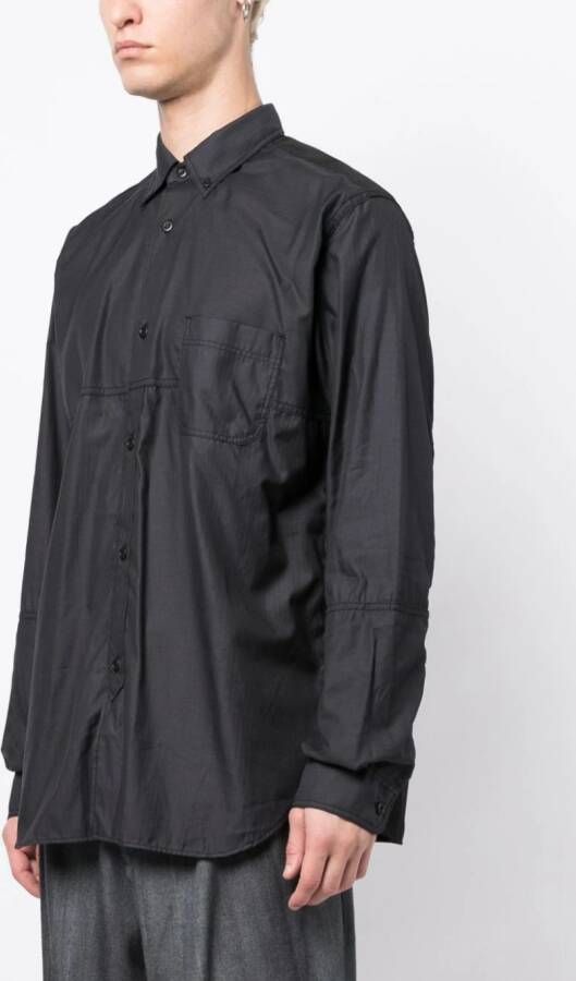 Junya Watanabe MAN Katoenen overhemd Zwart