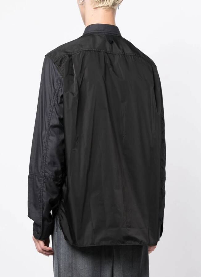 Junya Watanabe MAN Katoenen overhemd Zwart