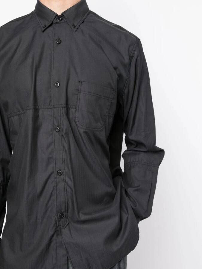 Junya Watanabe MAN Katoenen overhemd Zwart
