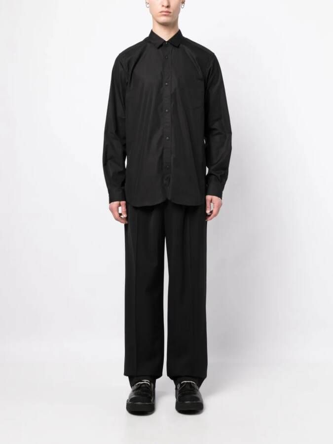Junya Watanabe MAN Katoenen overhemd Zwart